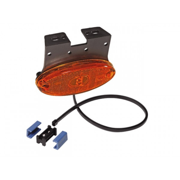 Feu latéral orange LED + support 90°